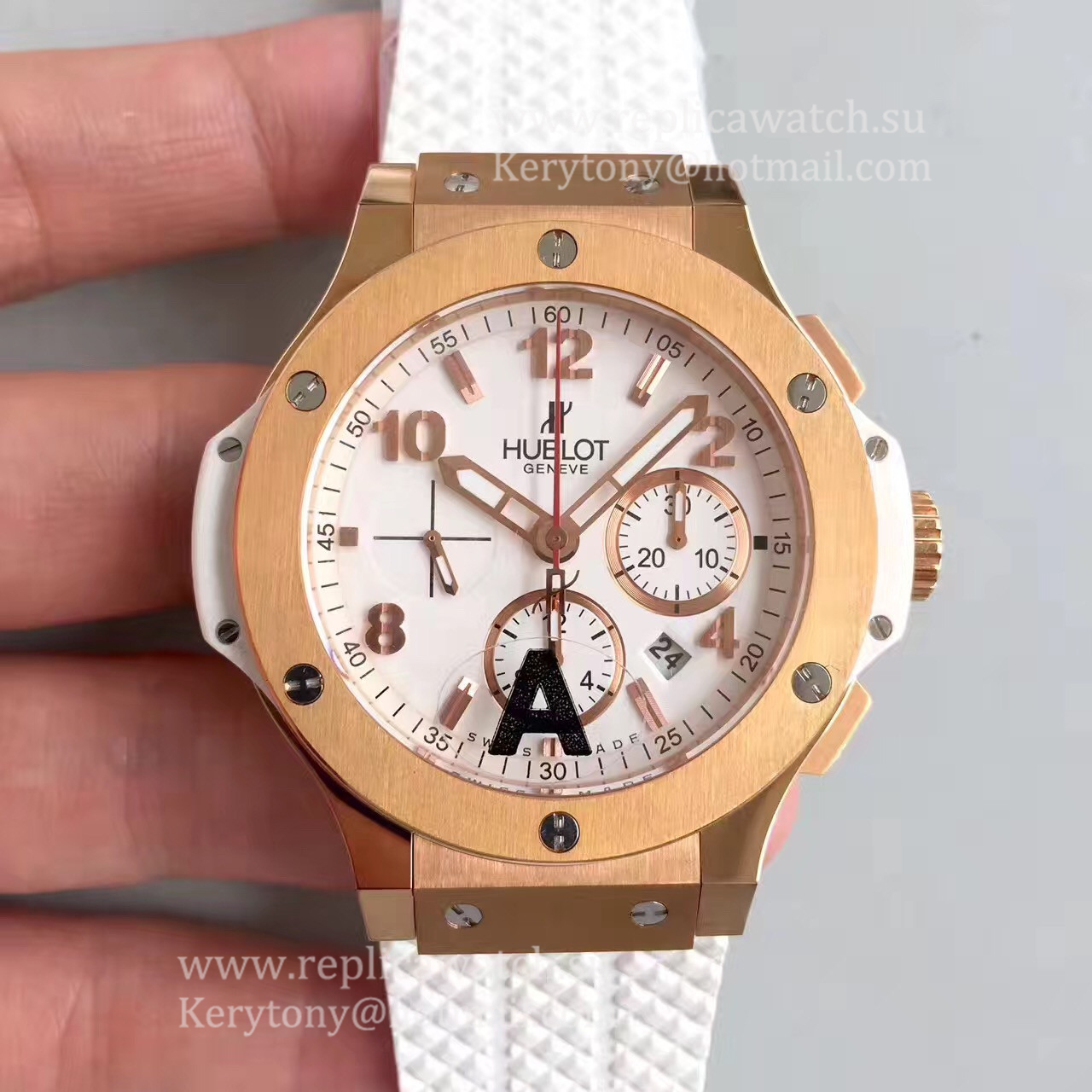 NEW Replica Hublot Big Bang 301.PE.230.RW JF Rose Gold White Dial HUB4100