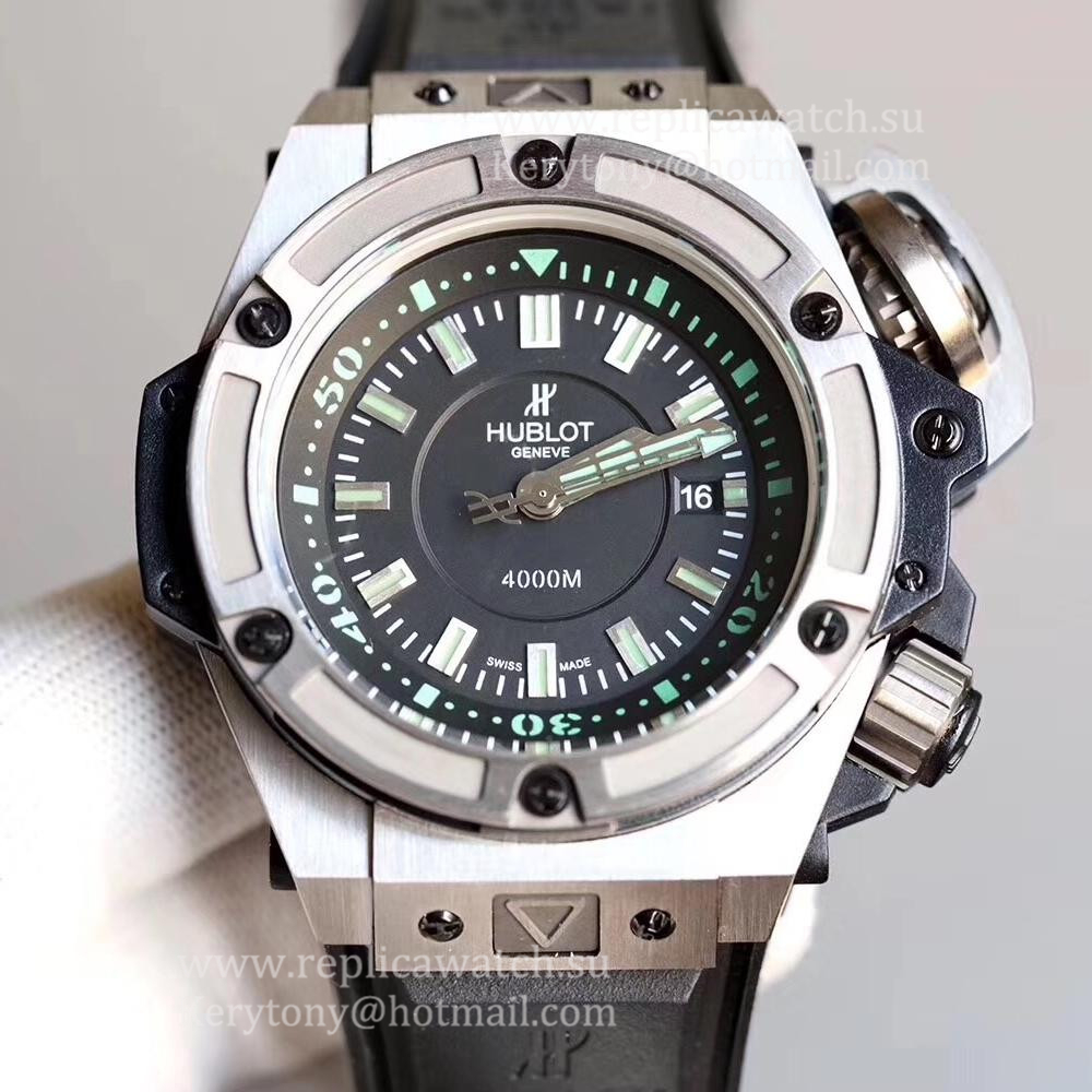 NEW Replica Hublot Big Bang King Power Musee Oceanographique Monaco 731.NX.1190.RX SF Titanium Black Dial HUB1401