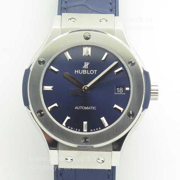 Copy Hublot Classic Fusion Blue Titanium 38mm 511.NX.7170.LR JJF V2 Titanium Blue Dial HUB1112
