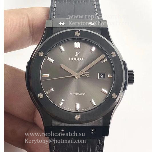 Copy Hublot Classic Fusion Ceramic Anthracite 511.CM.7170.LR JJF Ceramic Anthracite Dial 2892