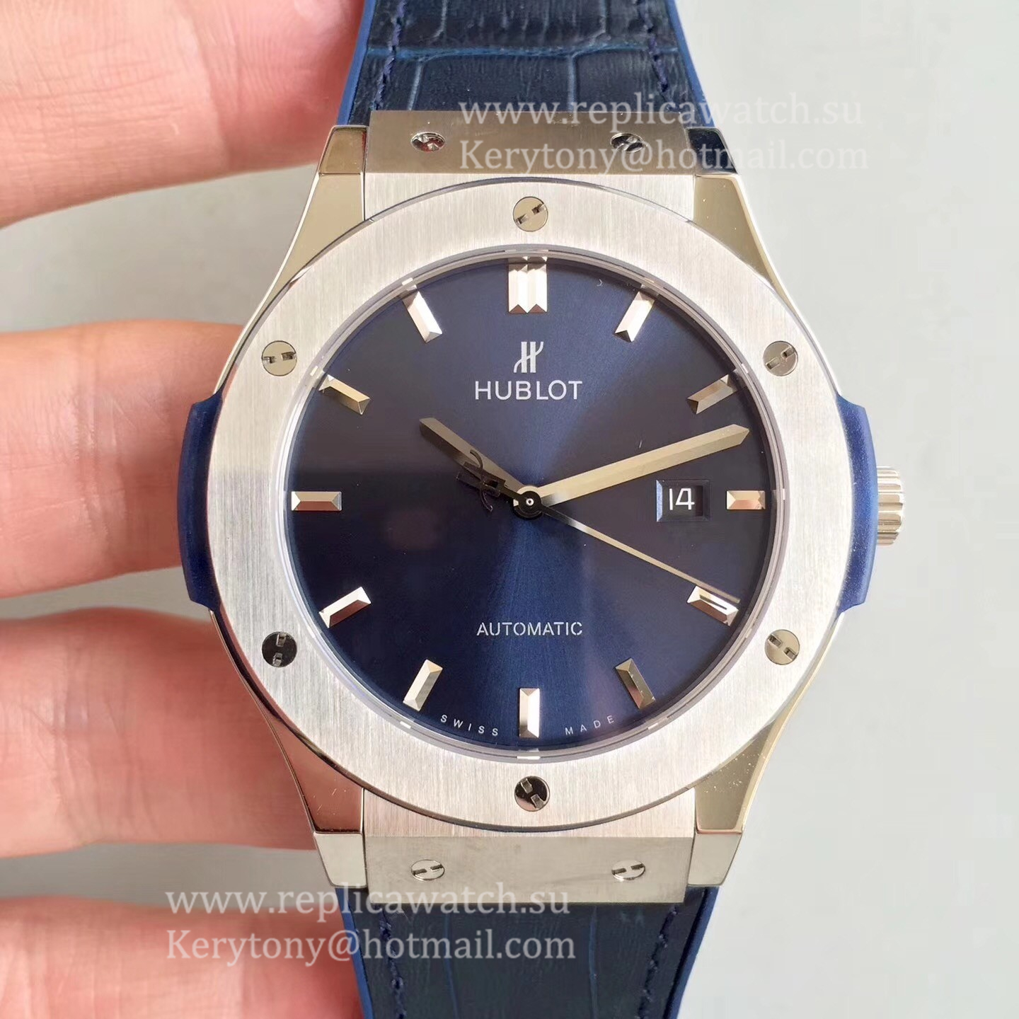 High Quality Hublot Classic Fusion Titanium Blue 511.NX.7170.LR SRF Titanium Blue Dial HUB1112