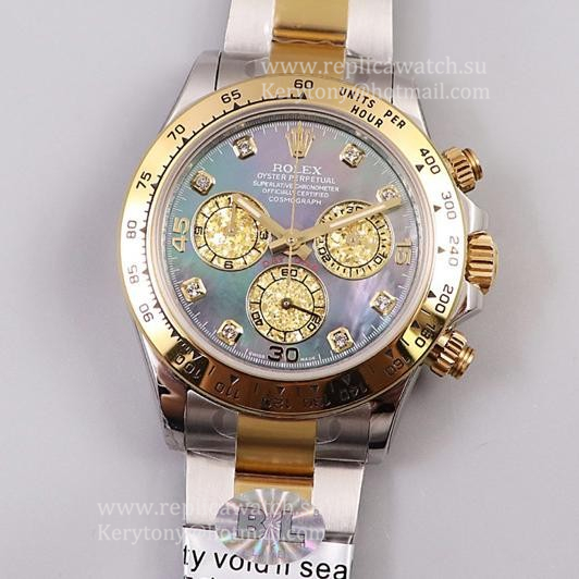 Shop R01ex Daytona 116503 BLF SS & Yellow Gold MOP Dial 4130