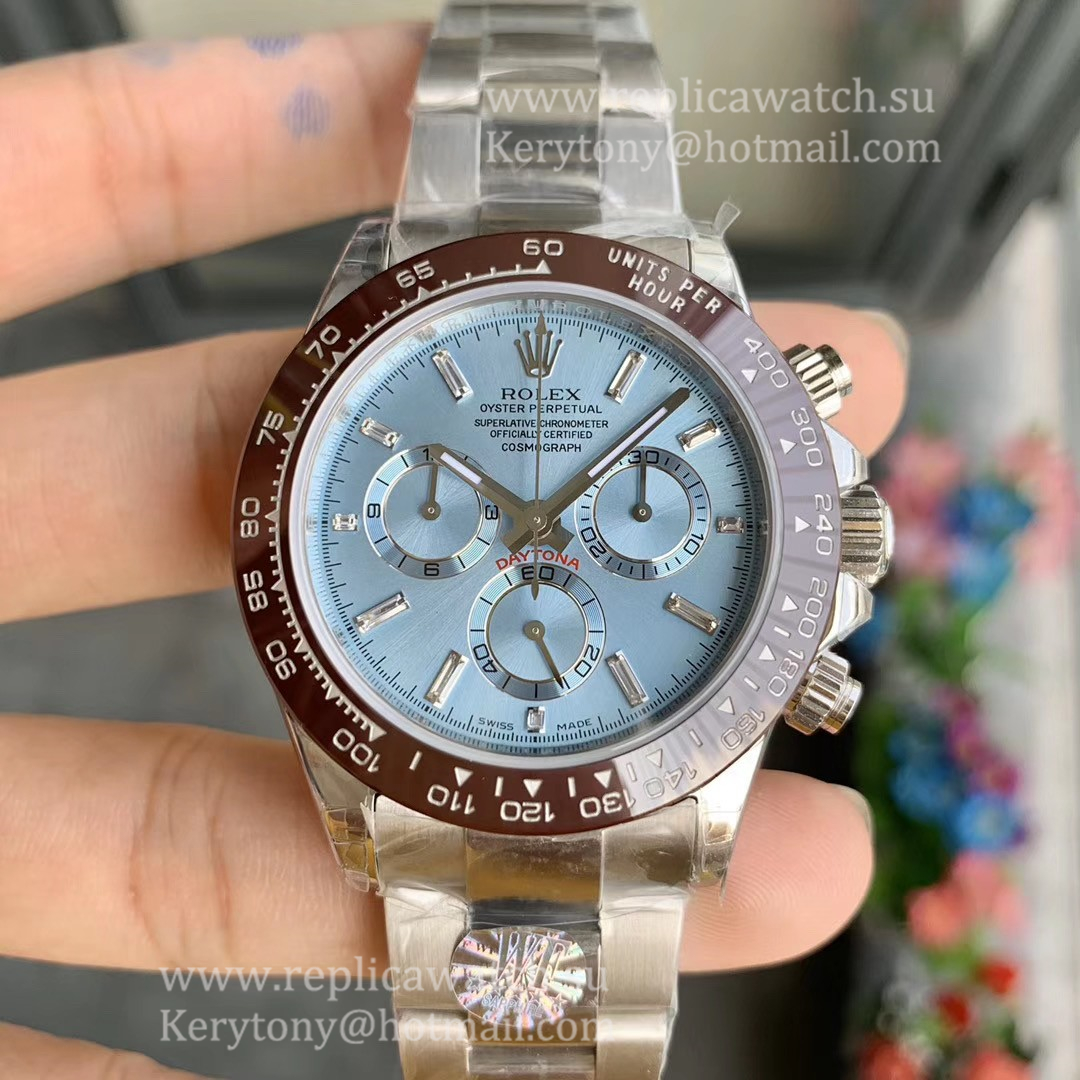 High Quality R01ex Daytona  116506 WF SS Blue Dial 7750