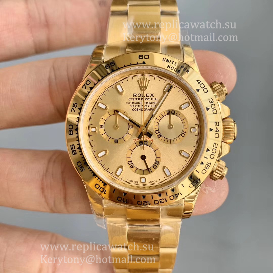 Best Price R01ex Daytona  116508 WF Yellow Gold Gold Dial 7750