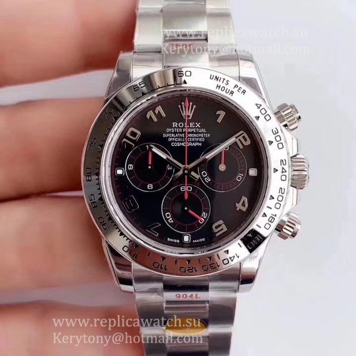 Shop R01ex Daytona  116509 2020 Noob Factory V3 SS 904L Black Dial 4130