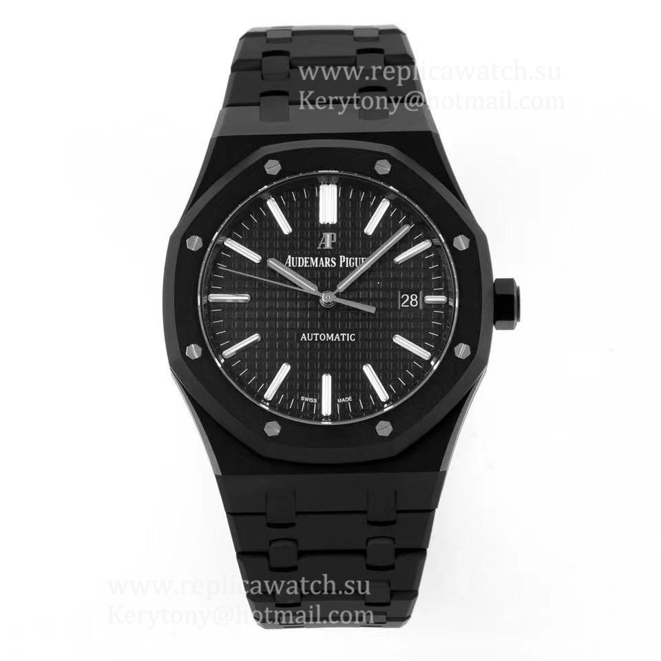 Copy Audemars P1g*et Royal Oak 15400 41mm ZF PVD Black Dial 3120 (Free Box)