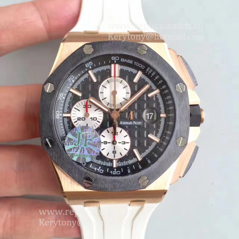 Replica Audemars P1g*et Royal Oak Offshore 26401RO.OO.A002CA.01 JF V2 Rose Gold Black Dial 3126