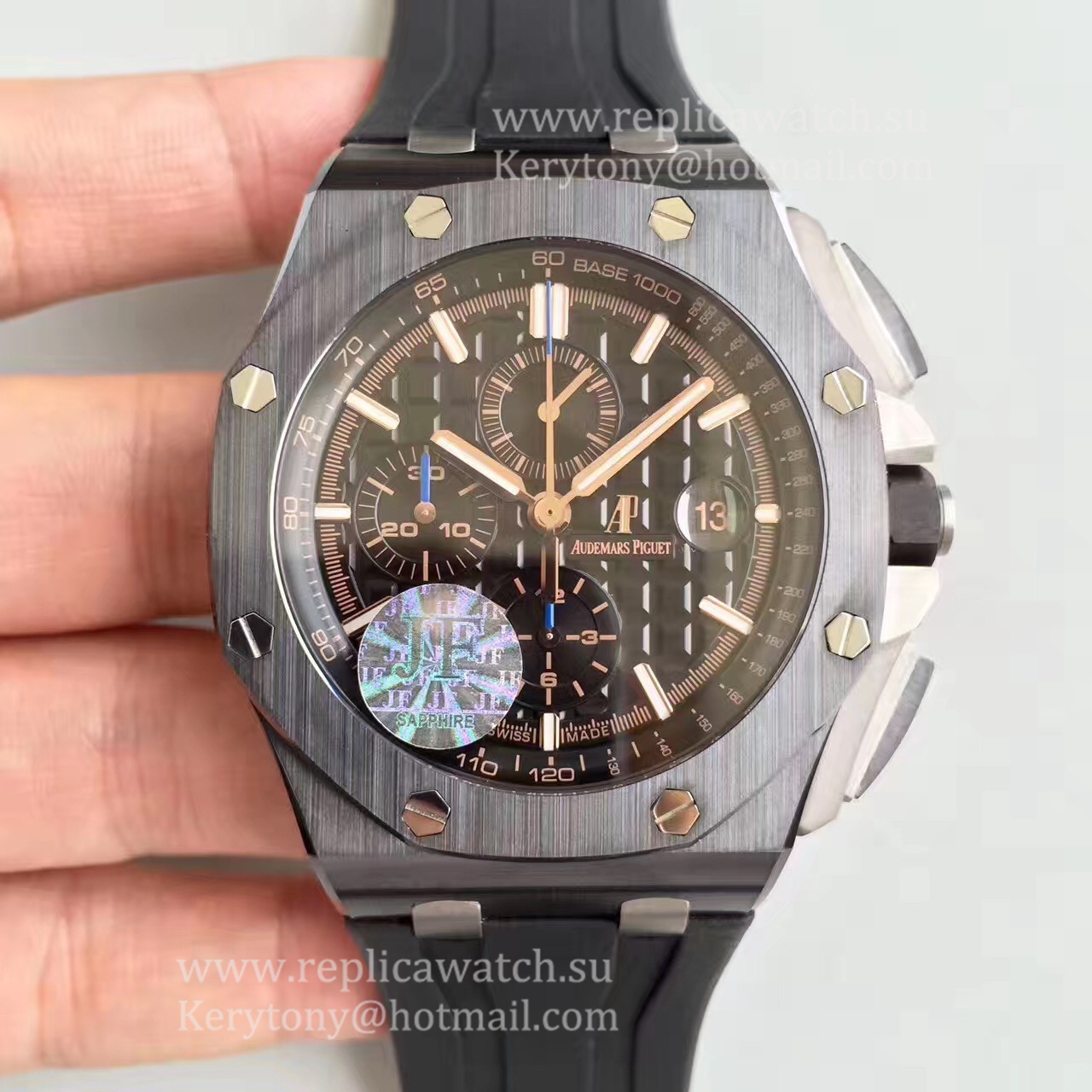 Replica Audemars P1g*et Royal Oak Offshore 26405CE.OO.A002CA.02 JF V2 Ceramic Black Dial 3126