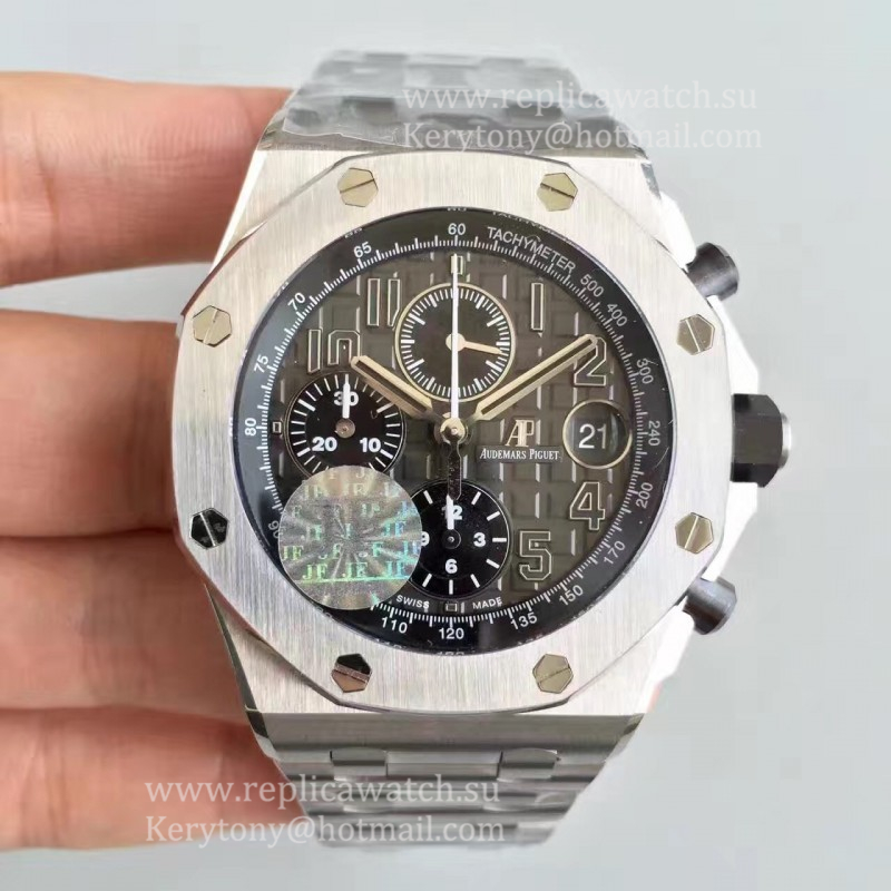 Copy Audemars P1g*et Royal Oak Offshore 26470PT.OO.1000PT.01 JF V2 SS Grey Dial 3126