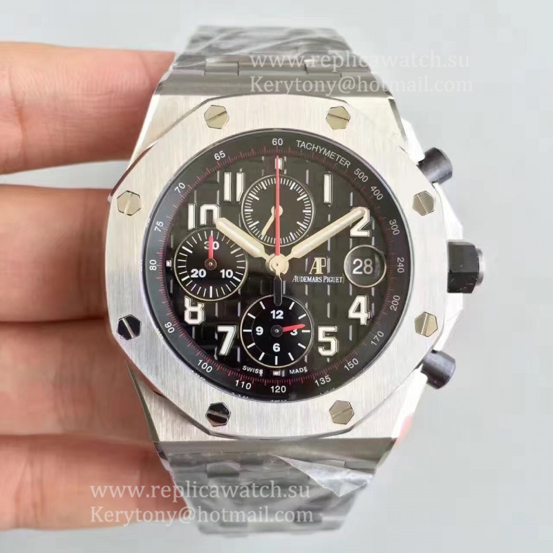 NEW Replica Audemars P1g*et Royal Oak Offshore 26470ST.OO.A101CR.01 JF V2 SS Black Dial 3126