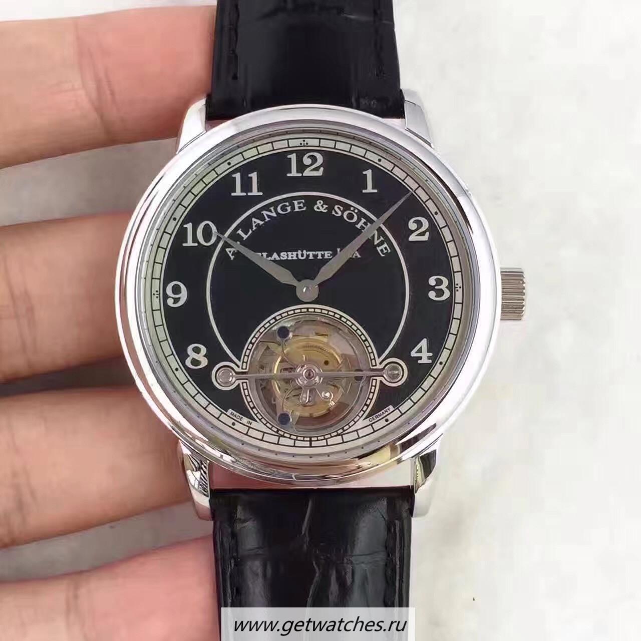 NEW Replica A. Lange & Sohne 1815 Tourbillon 730.032 LHF SS Black Dial L102.1