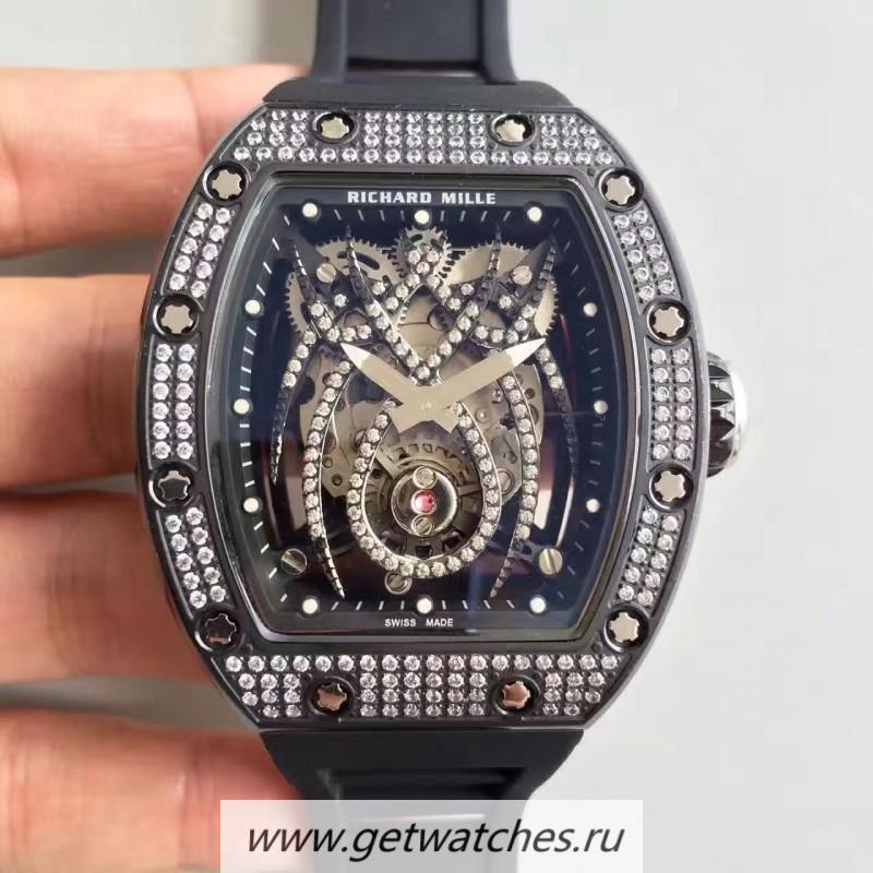Fake Richard Mille 19-01 SF PVD & D1am0nd D1am0nd Spyder Dial M6T51