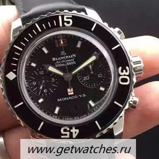 High Quality Blancpain Air Command Monaco YS SS Black Dial 7750