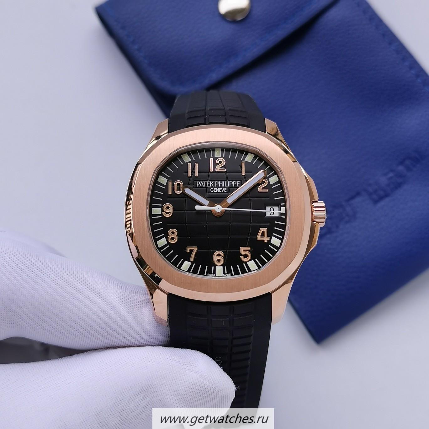 High Quality Pat*k Phi1i*pe Aquanaut 5167 3KF Rose Gold Black Dial 324SC