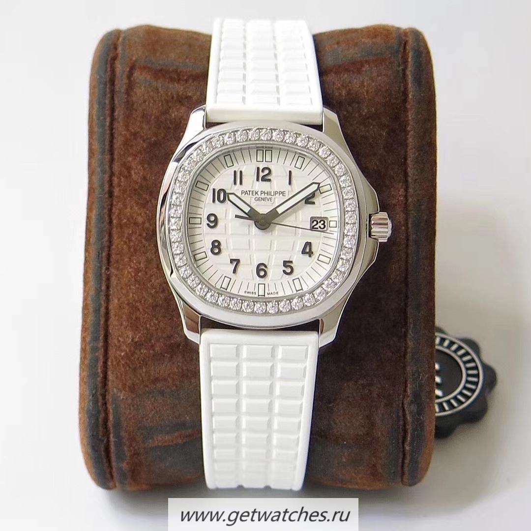 Replica Pat*k Phi1i*pe Aquanaut Luce Ladies 5067A-024 PPF SS & D1am0nds White Dial E23-250SC