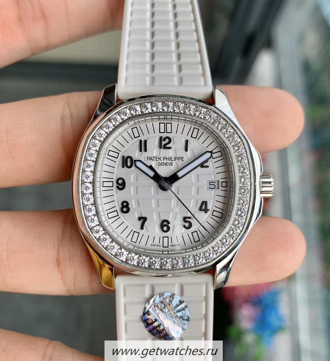 NEW Replica Pat*k Phi1i*pe Aquanaut Luce Ladies 5067A WF SS & D1am0nds White Dial E23-250SC