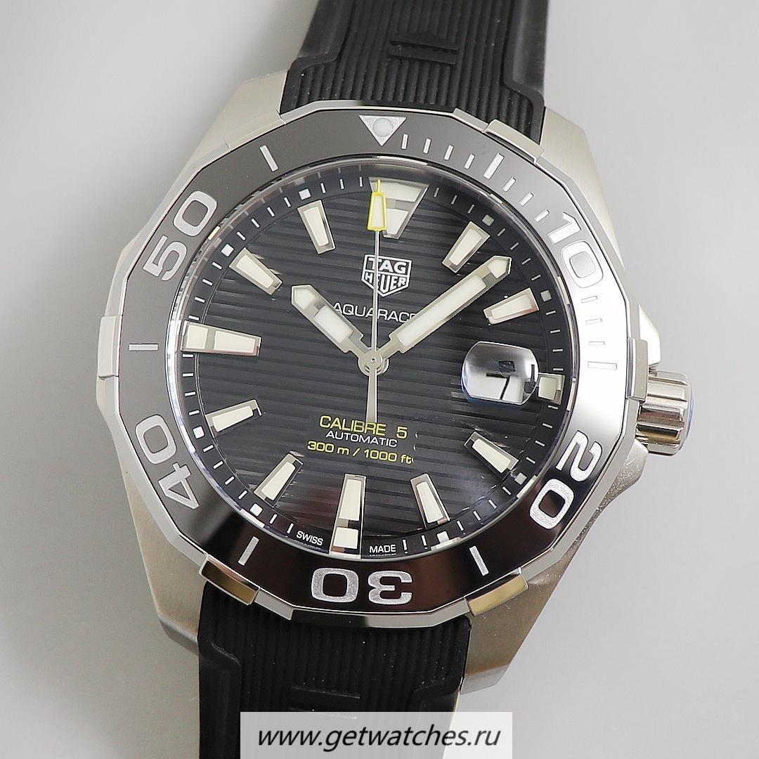 NEW Replica Tag Heuer Aquaracer Calibre 5 WAY208C.FC6383 V6F PVD Black Dial 2824