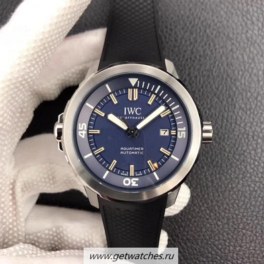 Shop IWC Aquatimer Jacques-Yves Cousteau IW3290 V6F V2 SS Blue Dial M9015