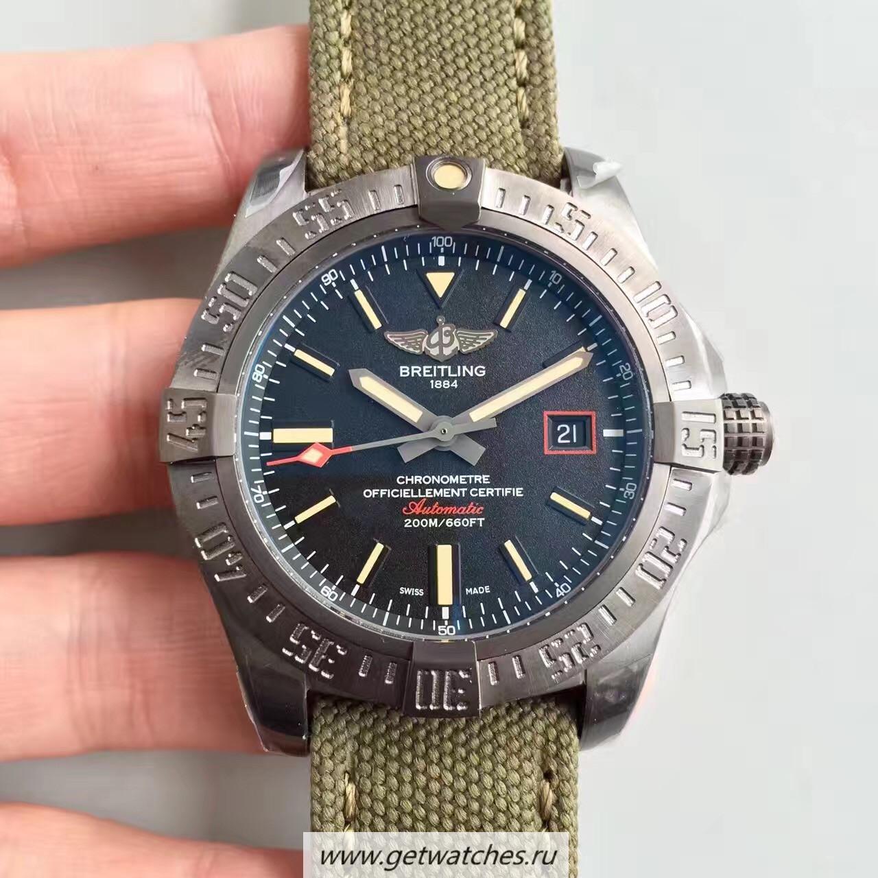 Replica Breitling Avenger Blackbird 44 V1731110/BD74/109W/M20BASA.1 GF Titanium Black Dial 2824