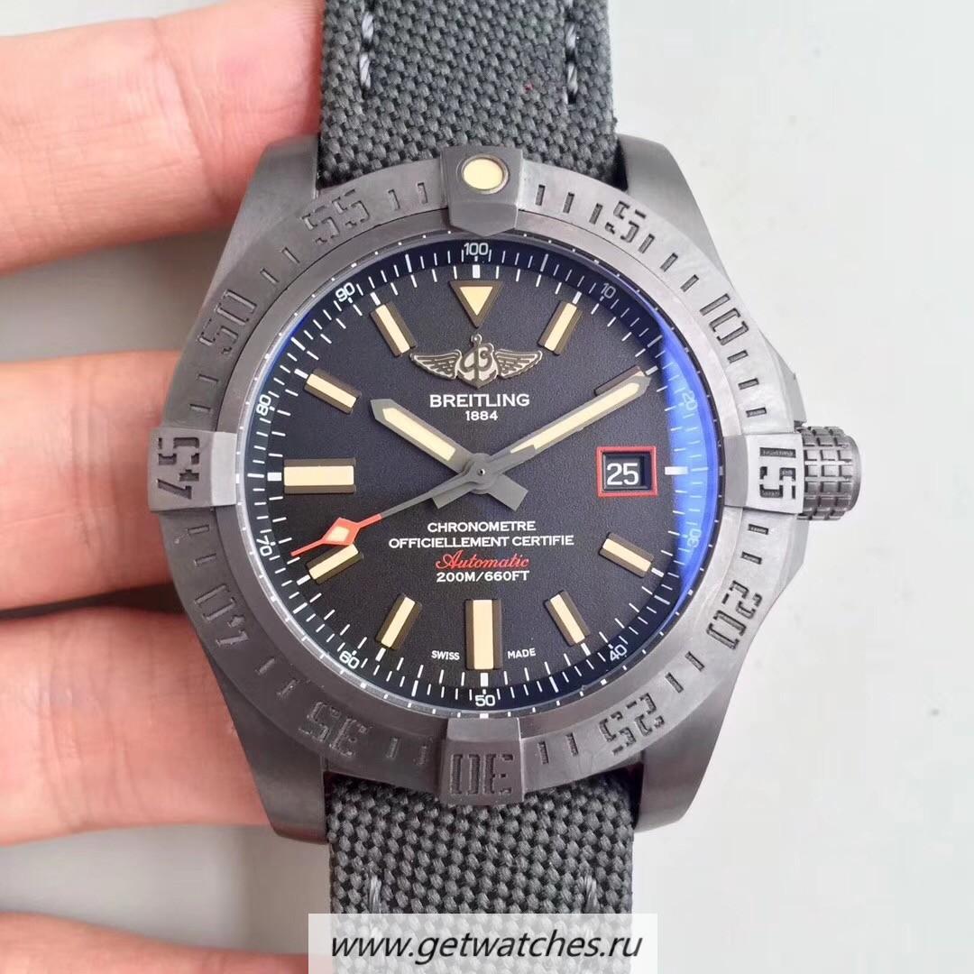 Shop Breitling Avenger Blackbird 44 V1731110/BD74/109W/M20BASA.1 ZF Titanium Black Dial 2824