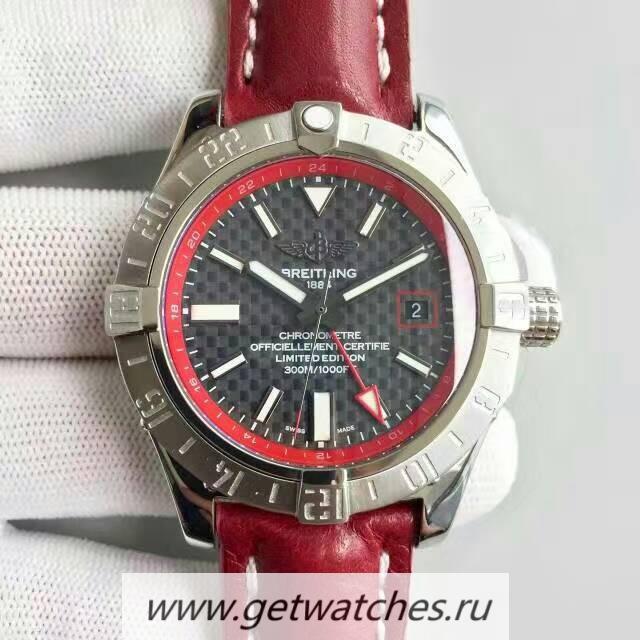 Shop Breitling Avenger II GMT A3239011/BC35/433X/A20BA.1 Noob Factory SS Carbon Fiber Dial 2836