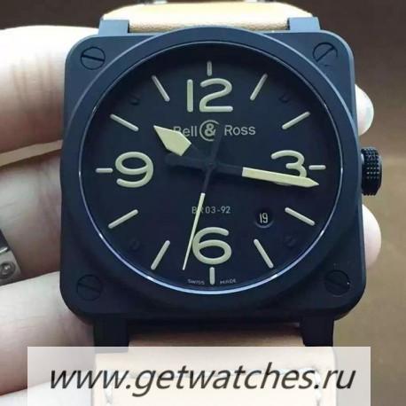 High Quality Bell & Ross BR 03-92 Ceramic Black Dial M9015