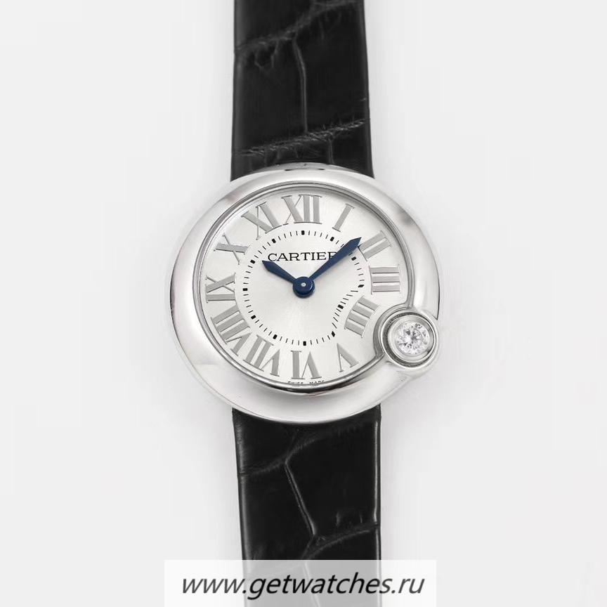 Copy Ca*t1er Ballon Blanc 30mm WGBL0005 V6F SS Dial Ronda Quartz