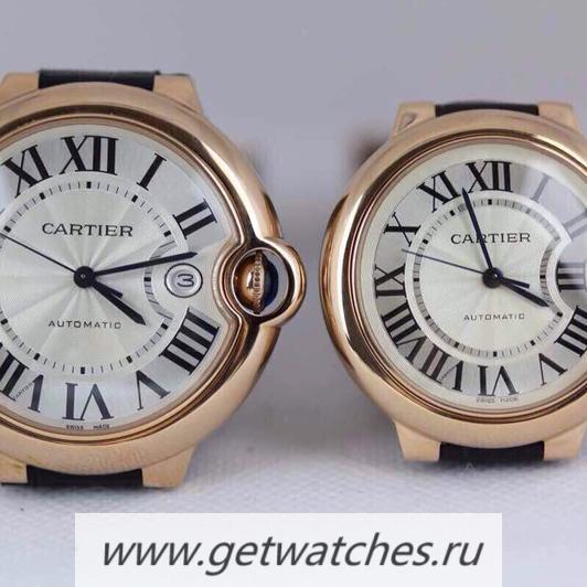 Perfect Replica Ca*t1er Ballon Bleu 36mm Rose Gold Silver Dial 2671