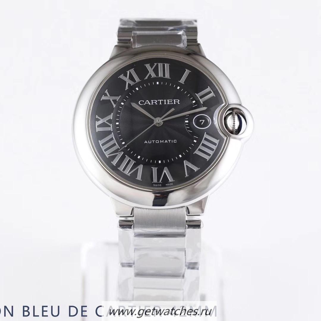 Fake Ca*t1er Ballon Bleu 42mm WSBB0003 AF SS Black Dial 2892