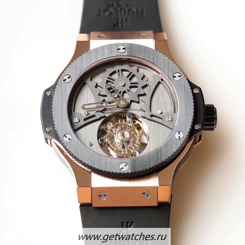 Best Price Hublot Big Bang Tourbillon Noob Factory Rose Gold SS Dial Tourbillon