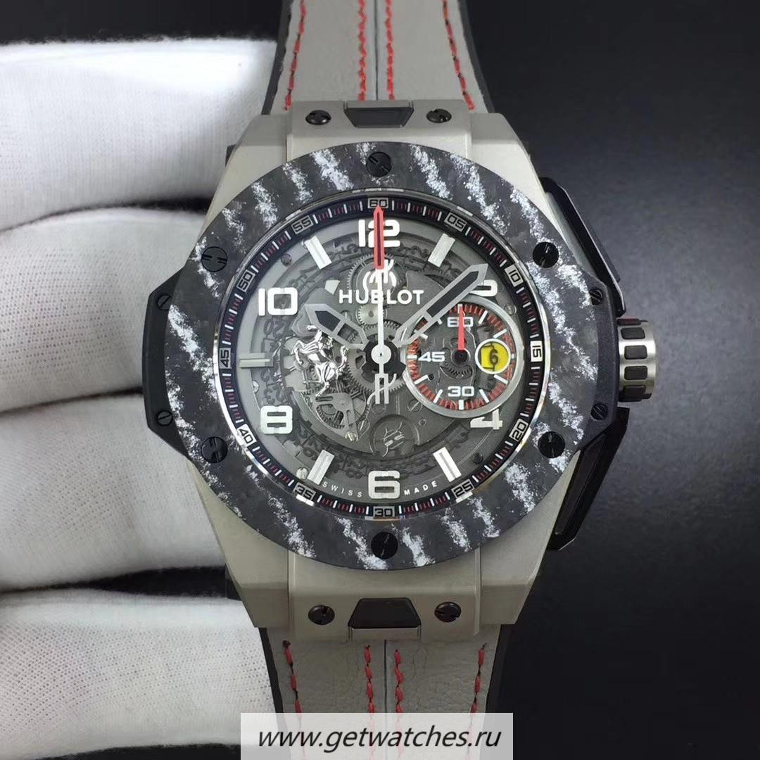 Fake Hublot Big Bang Unico Ferrari V6F Titanium Grey Dial HUB1241