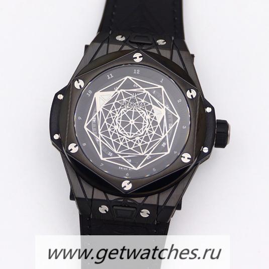 Perfect Replica Hublot Big Bang Unico Sang Bleu HRF PVD Black Dial HUB1213