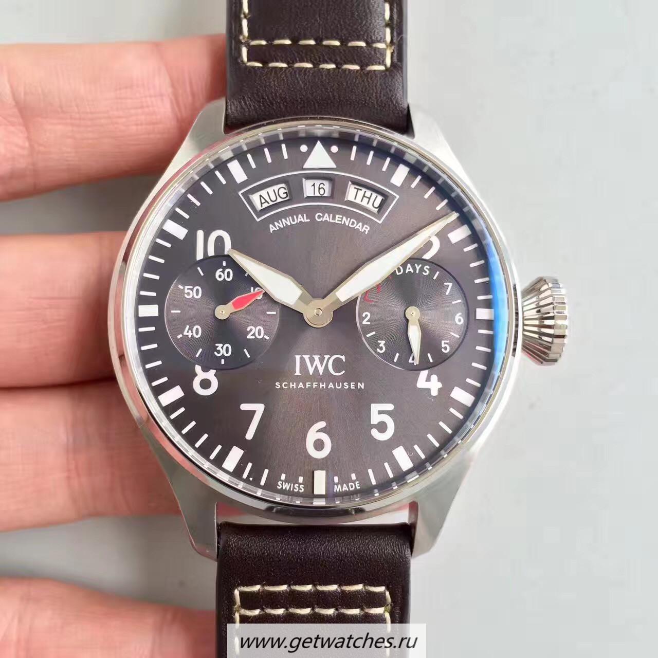 Perfect Replica IWC Big Pilot Annual Calendar Le Petit Prince IW502703 AZF SS Anthracite Dial 52850