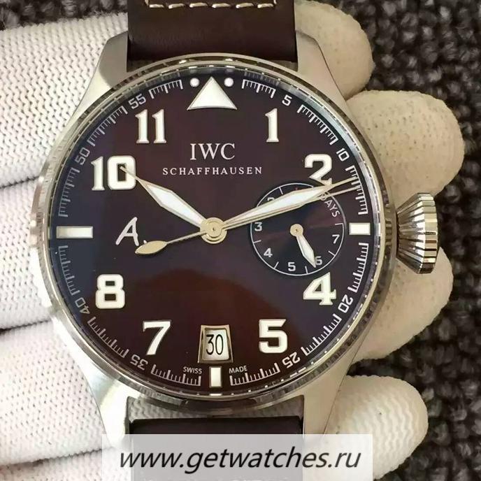 Shop IWC Big Pilot Antoine De Saint Exupery IW500422 SS Brown Dial 521111