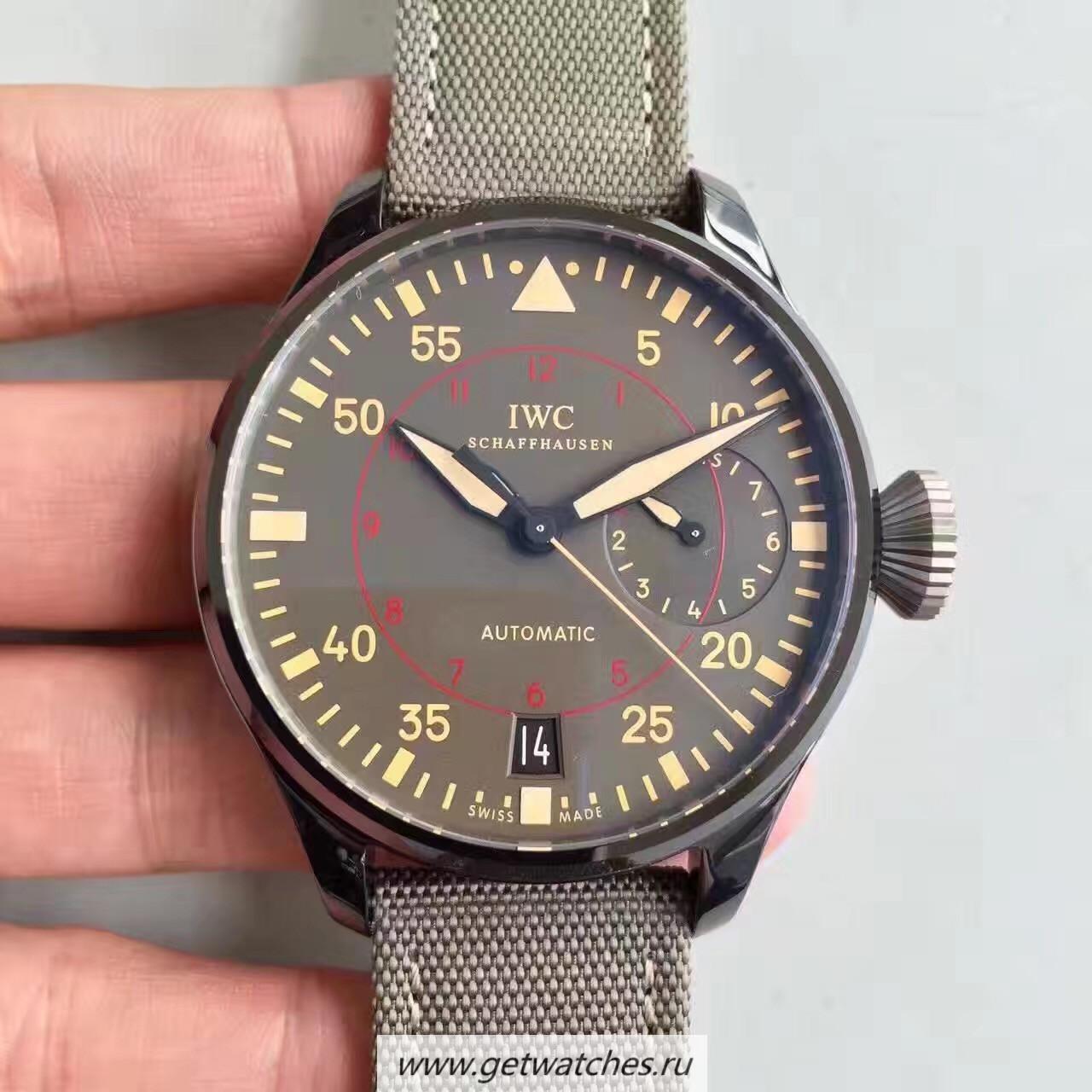 Perfect Replica IWC Big Pilot Top Gun Miramar IW501902 ZF V2 Ceramic Green Dial 51111