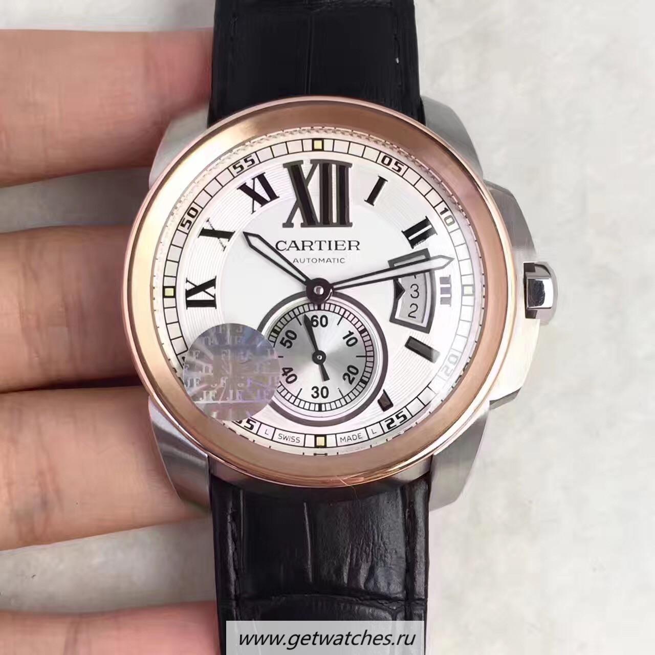 Replica Ca*t1er Calibre W7100039 42mm JF SS & Rose Gold White Dial Calibre 1904-PS MC