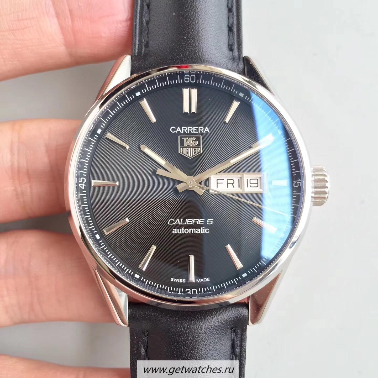 Perfect Replica Tag Heuer Carrera Monaco Grand Prix Calibre 16 CV2A1M SS Black Dial Calibre 16