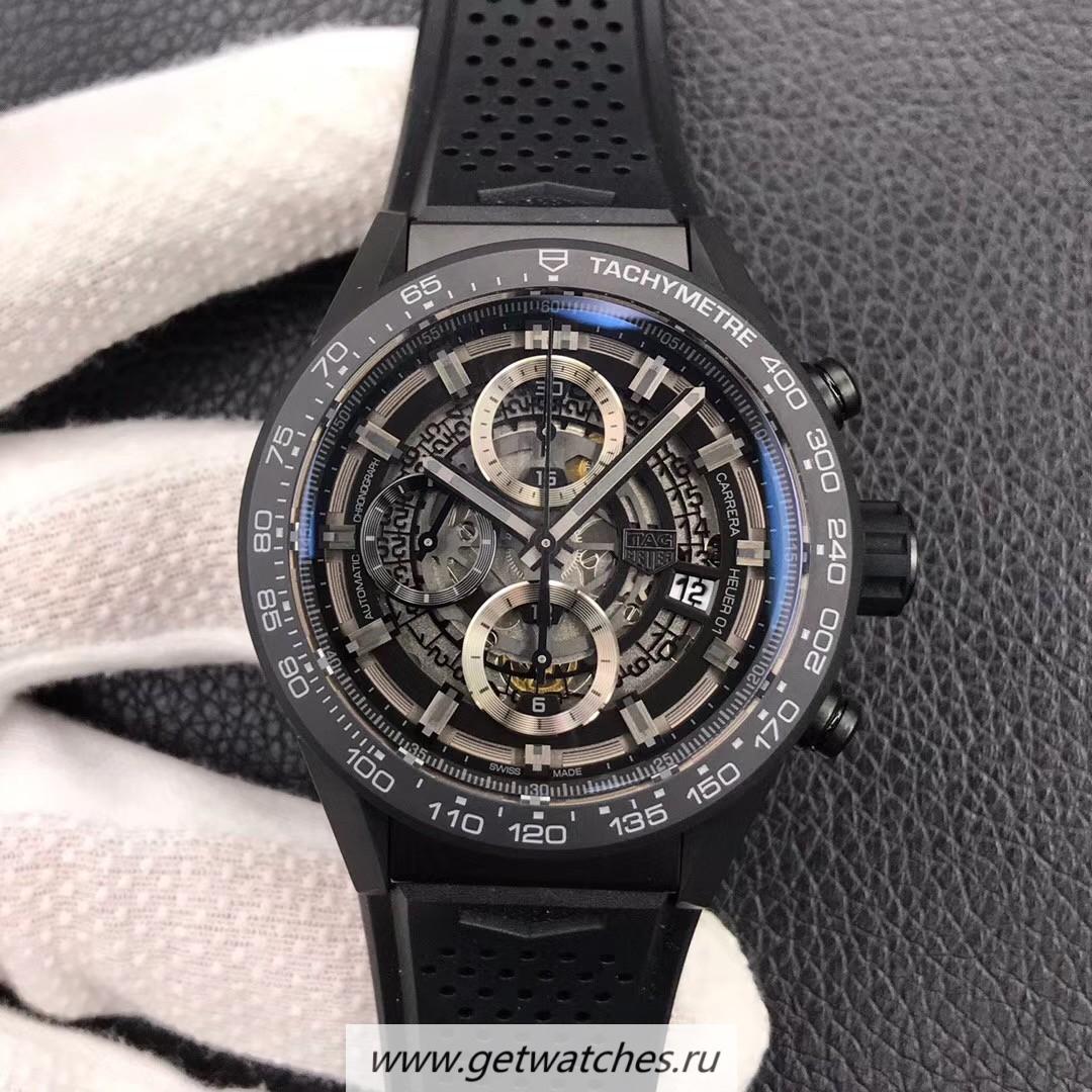 NEW Replica Tag Heuer Carrera Calibre 5 Day-Date 41mm WAR201A.BA0723 Noob Factory SS Black Dial 2836