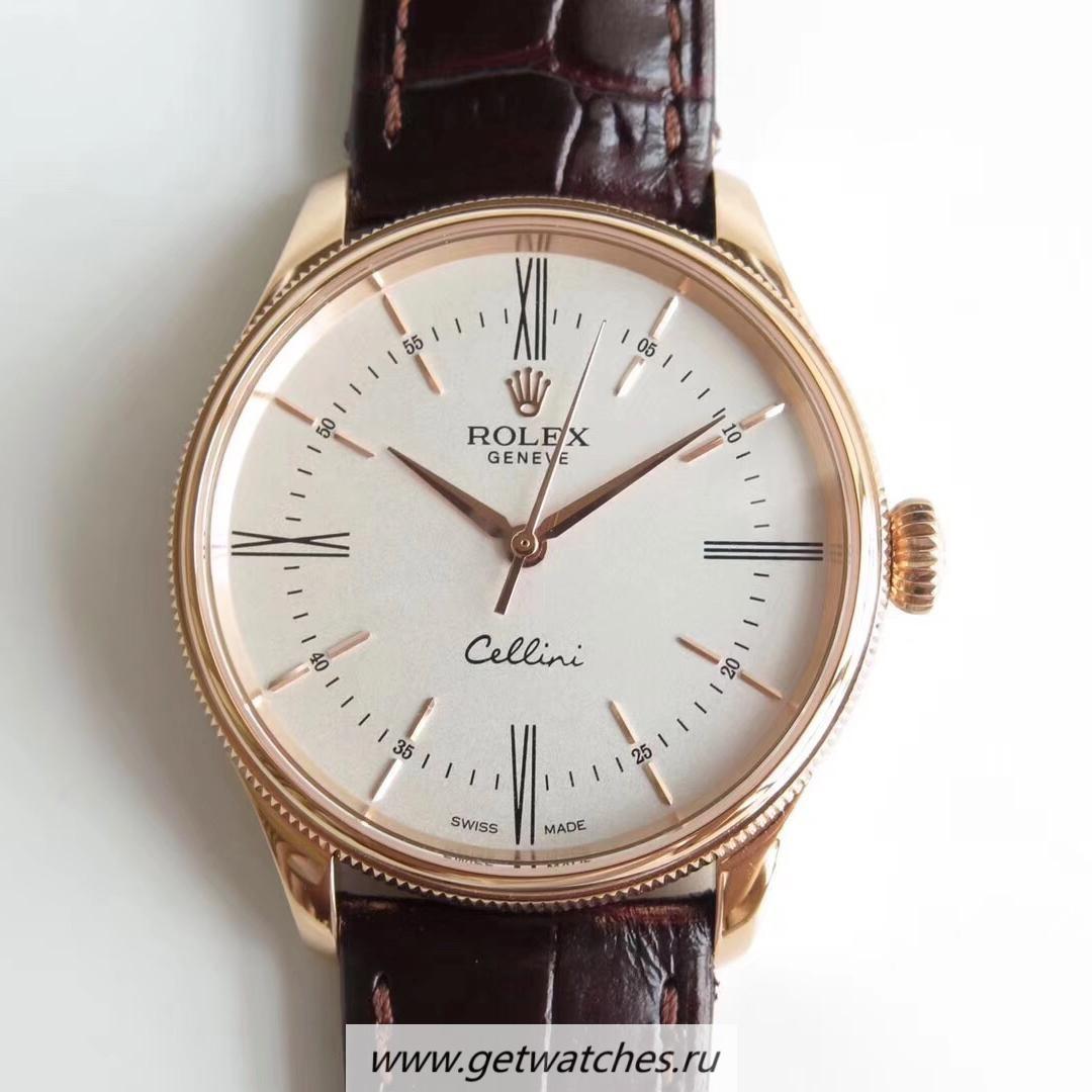 Replica R01ex Cellini 50505 MKF V4 Rose Gold White Dial 3132