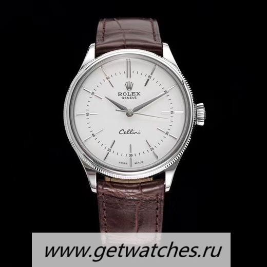 Shop R01ex Cellini Date 50509 GMF SS White Dial 3165