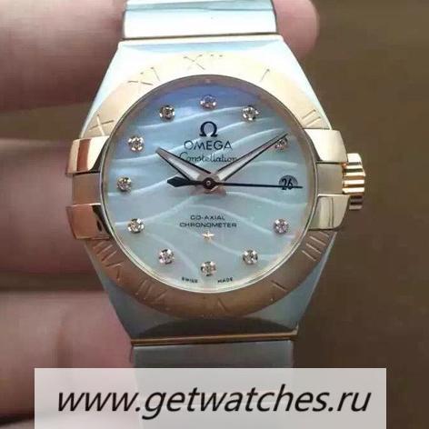 Fake 0me*ga Speedmaster Racing Master Chrono 44.25mm OMF SS Black Dial Leather Strap 9900