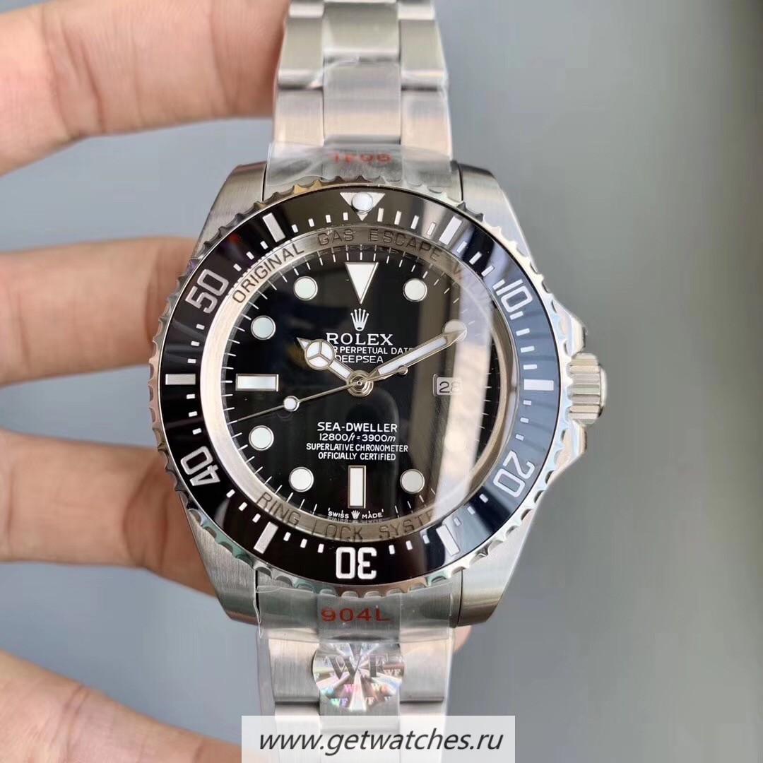 Copy R01ex DEEPSEA 126660 WF SS 904L Black Dial 2836
