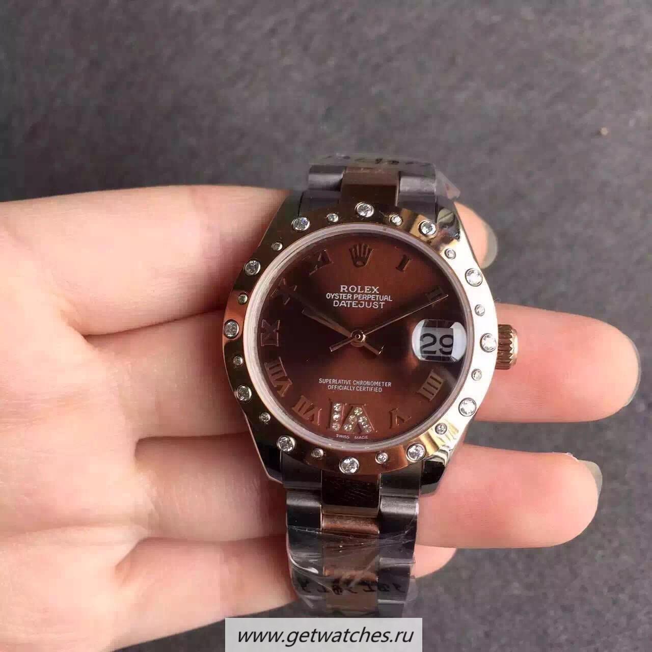 Shop R01ex Datejust 31 178341 Ladies Noob Factory V5 SS & Rose Gold Chocolate Dial 2836