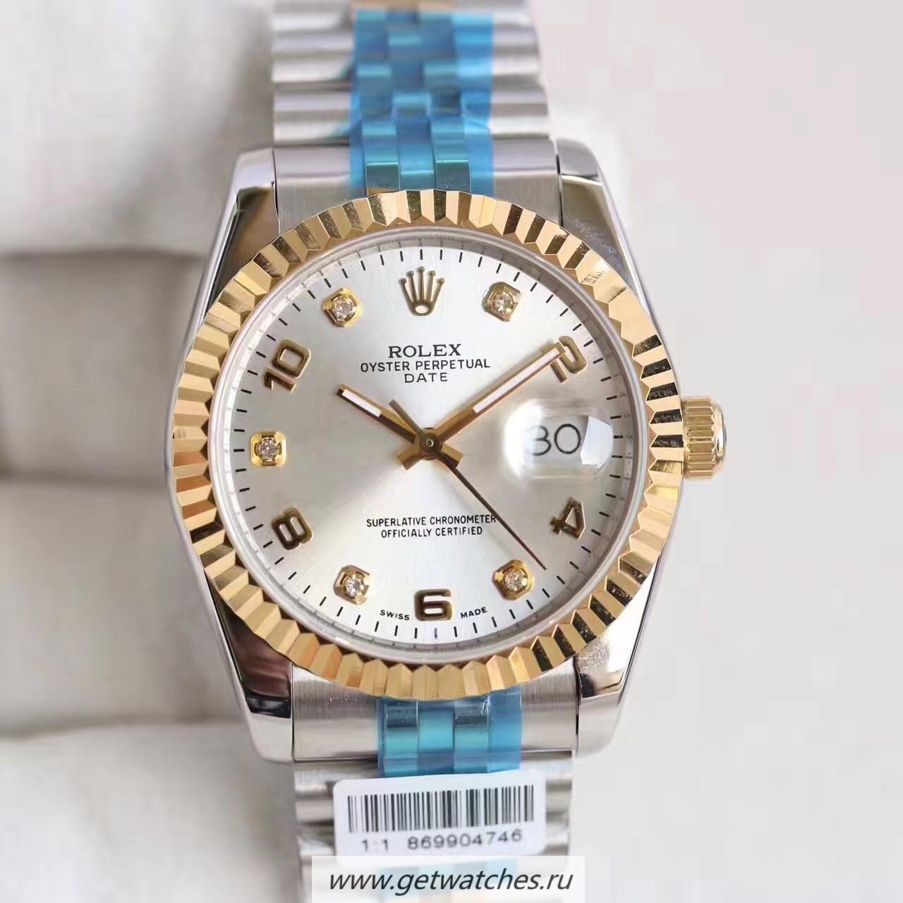 NEW Replica R01ex Datejust 36 116233 36mm Noob Factory SS & Yellow Gold Rhodium Dial 2836