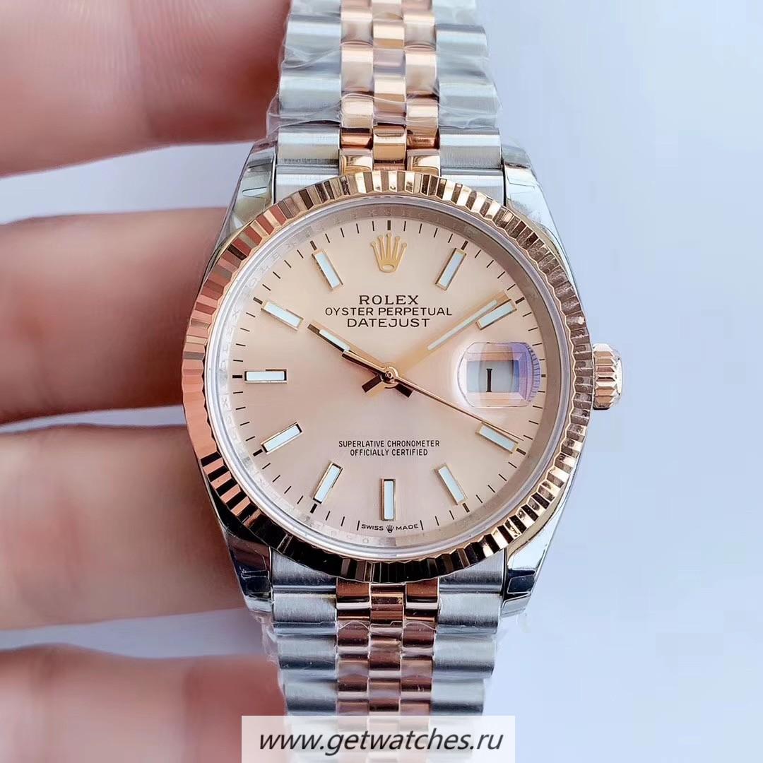Best Price R01ex Datejust 36 116233 EWF SS & Rose Gold Pink Dial 3235