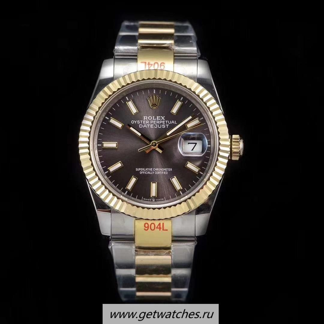 Replica R01ex Datejust 36 126233 GMF SS 904L & 18K Yellow Gold Wrapped Anthracite Dial 2836