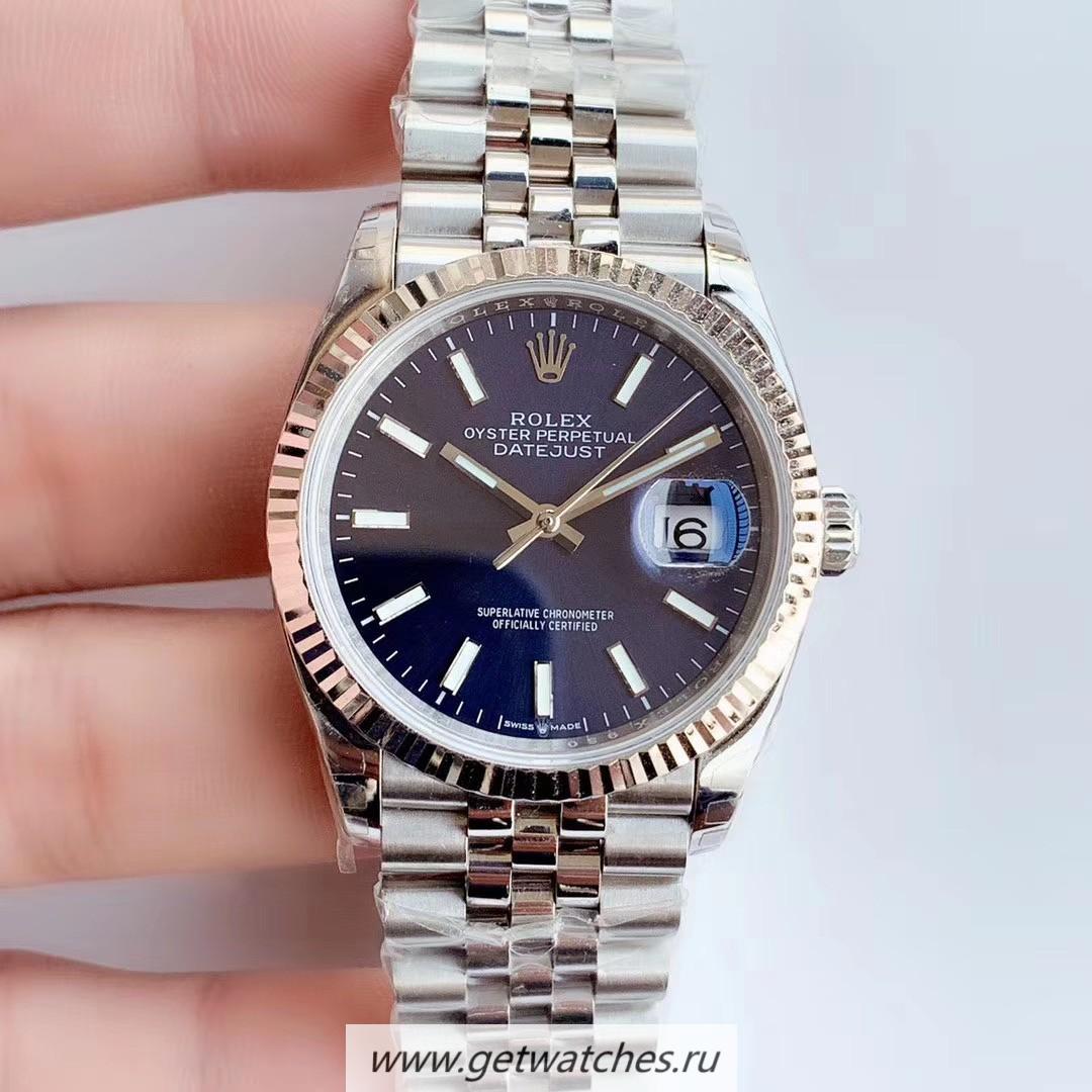 Perfect Replica R01ex Datejust 36 126234 EWF SS 904L Blue Dial 3235