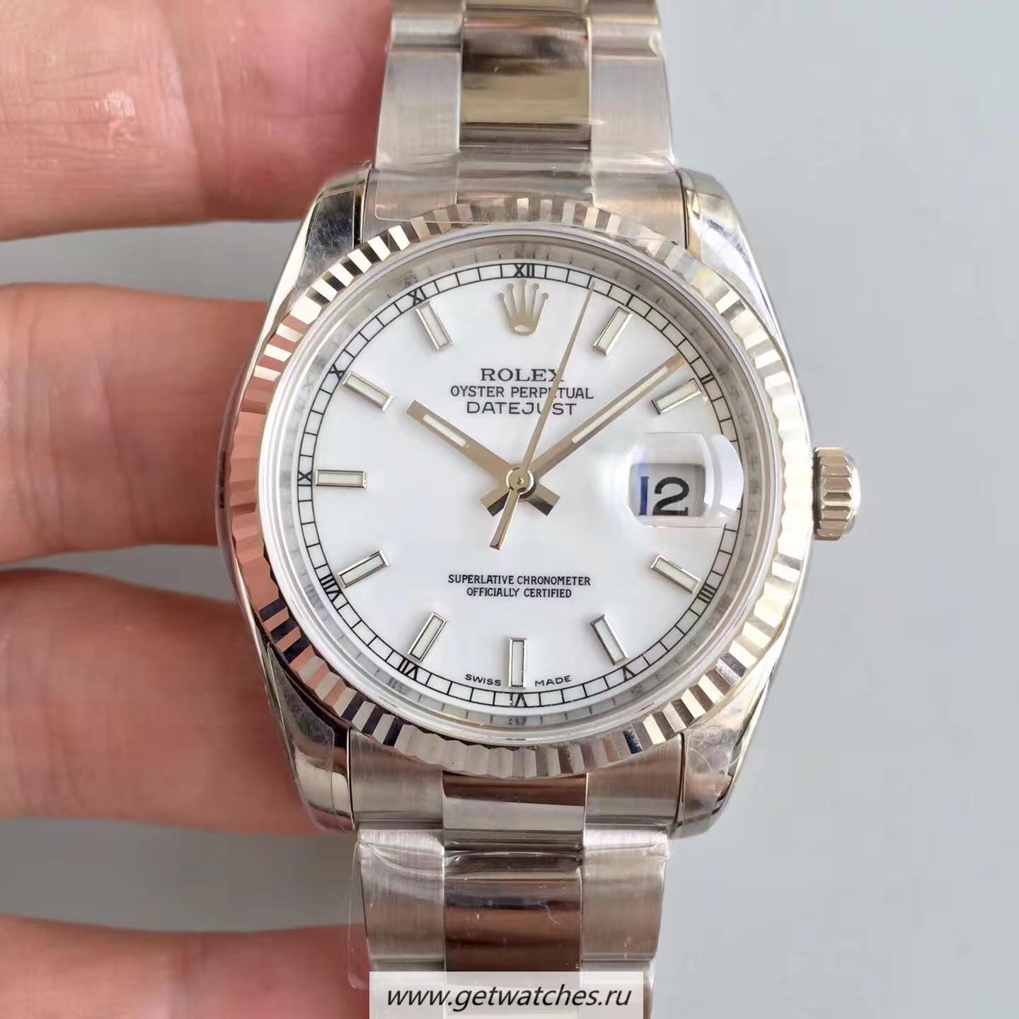 NEW Replica R01ex Datejust 36mm 116234 ARF SS 904L White Dial 3135