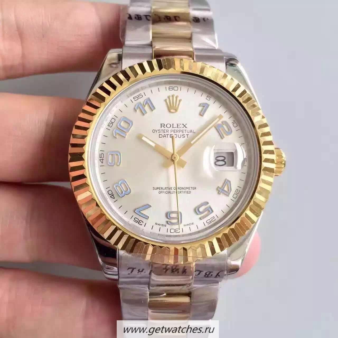 High Quality R01ex Datejust 41 126333 41mm NF SS & Yellow Gold Rhodium & Arabic Dial 2836