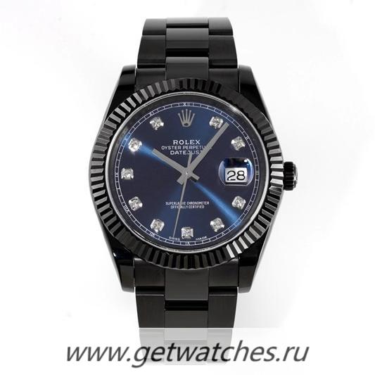 Copy R01ex Datejust 41 126334 Blaken VRF PVD SS 904L Blue Dial & D1am0nd 3235